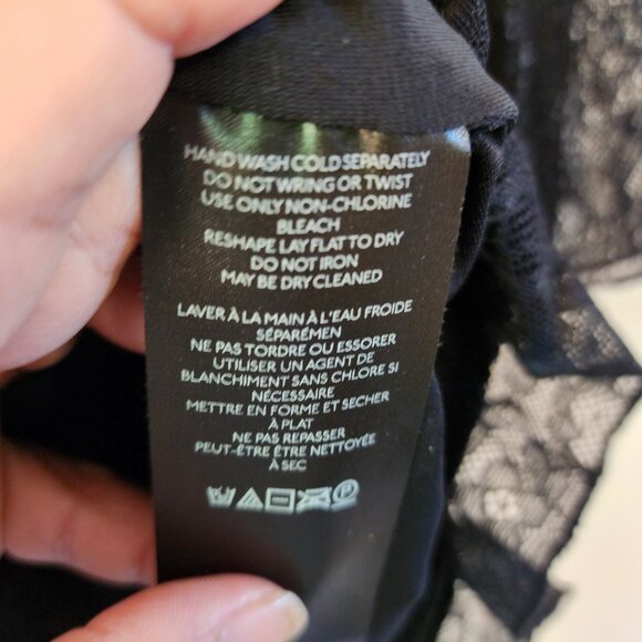 Urban Outfitters Long Sleeve Black Lace Keyhole Janet Mini Dress XS/TP Goth Punk - Picture 14 of 15